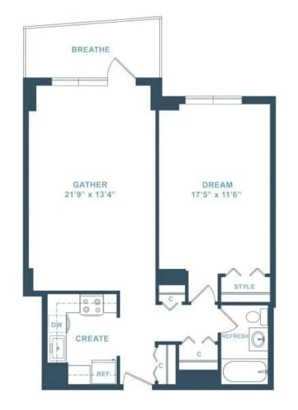 1 bed, 1 bath apartment for rent at 75 Saint Alphonsus St Unit 704, Mission Hill — photo 6 of 6