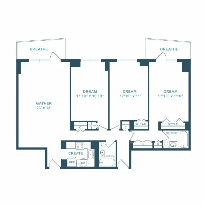 3 bed, 2 bath apartment for rent at 75 Saint Alphonsus St Unit 707, Mission Hill — photo 34 of 34