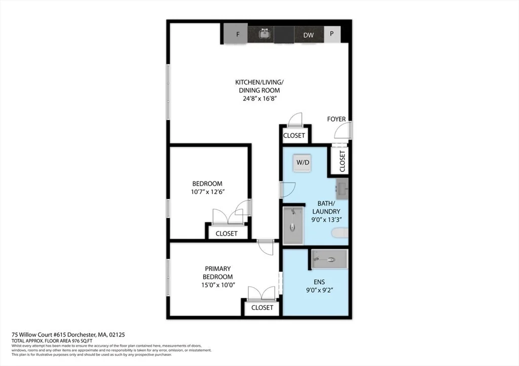 2 bed, 2 bath apartment for rent at 75 Willow Ct Unit 615, Dorchester — photo 23 of 23