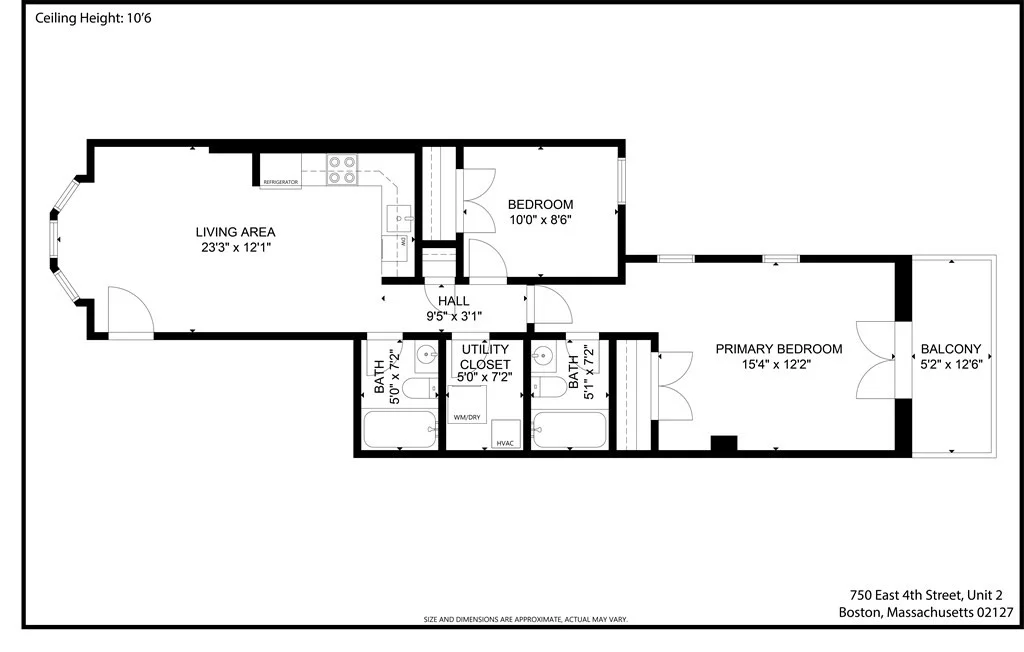 2 bed, 2 bath apartment for rent at 750 E 4th St Unit 2, South Boston — photo 19 of 19