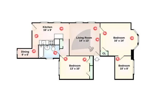 2 bed, 1 bath apartment for rent at 757 Broadway Unit 2, Chelsea — photo 9 of 9