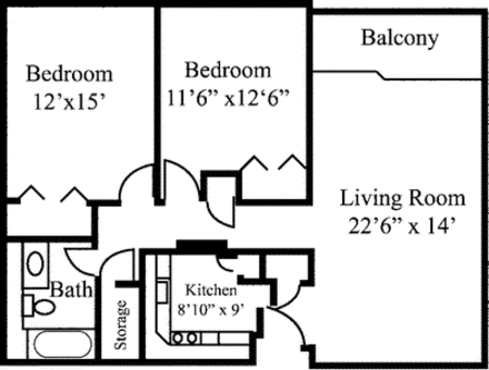 2 bed, 1 bath apartment for rent at 757 Highland Ave Unit 104S, Needham Heights — photo 5 of 5