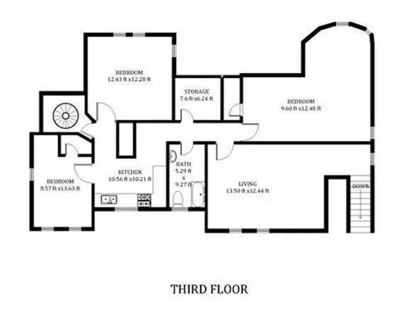 3 bed, 1 bath apartment for rent at 76 Centre Unit 3, Boston — photo 9 of 9