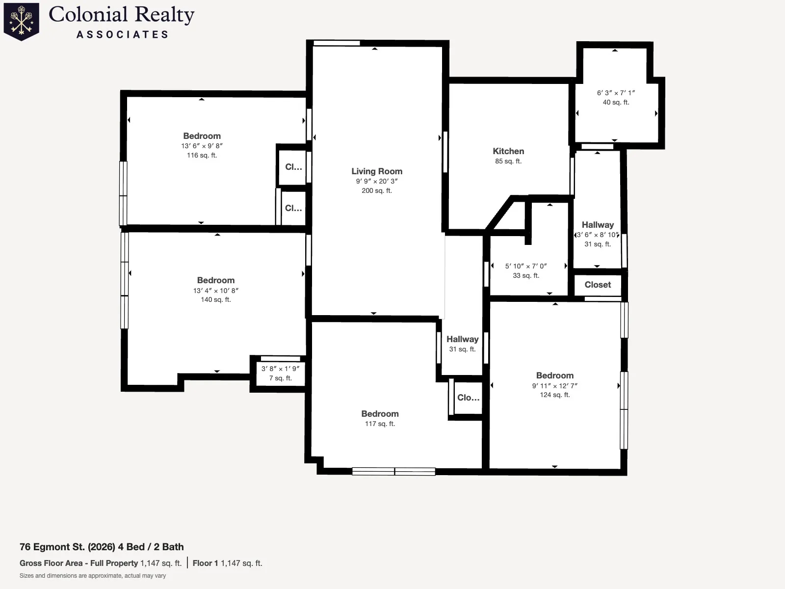 4 bed, 2 bath apartment for rent at 76 Egmont St Unit 1A, North Brookline — photo 23 of 37