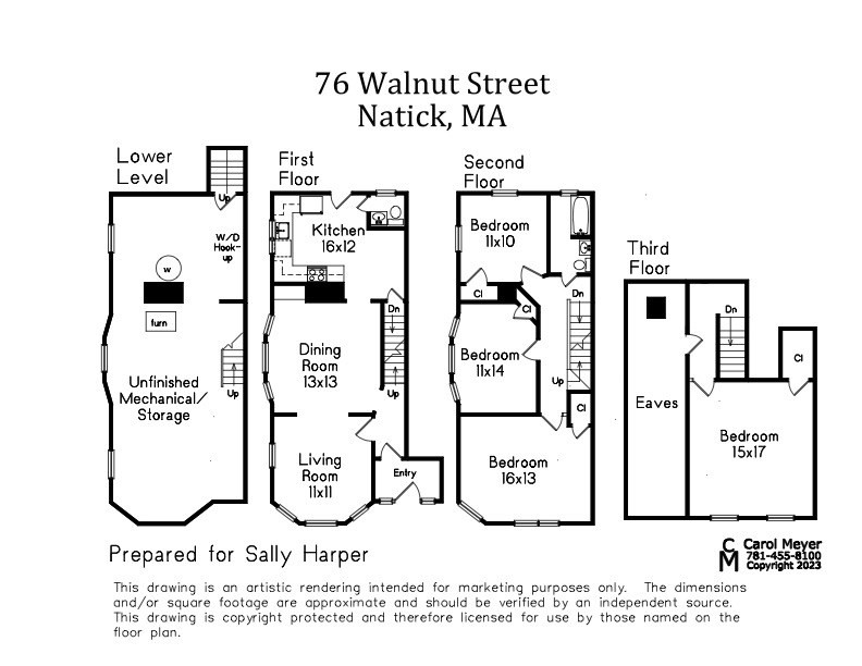 4 bed, 1 bath apartment for rent at 76 Walnut St Unit 76, Natick — photo 24 of 25