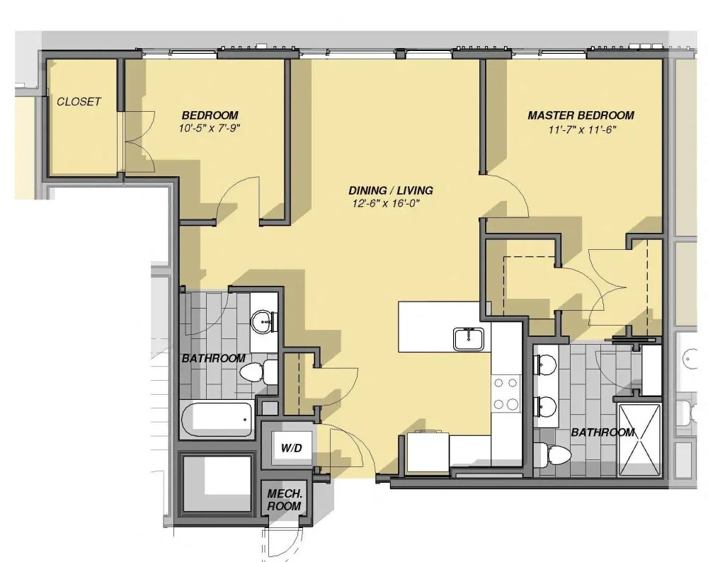 3 bed, 2 bath apartment for rent at 77 New St Unit 225, Neighborhood Nine — photo 45 of 67