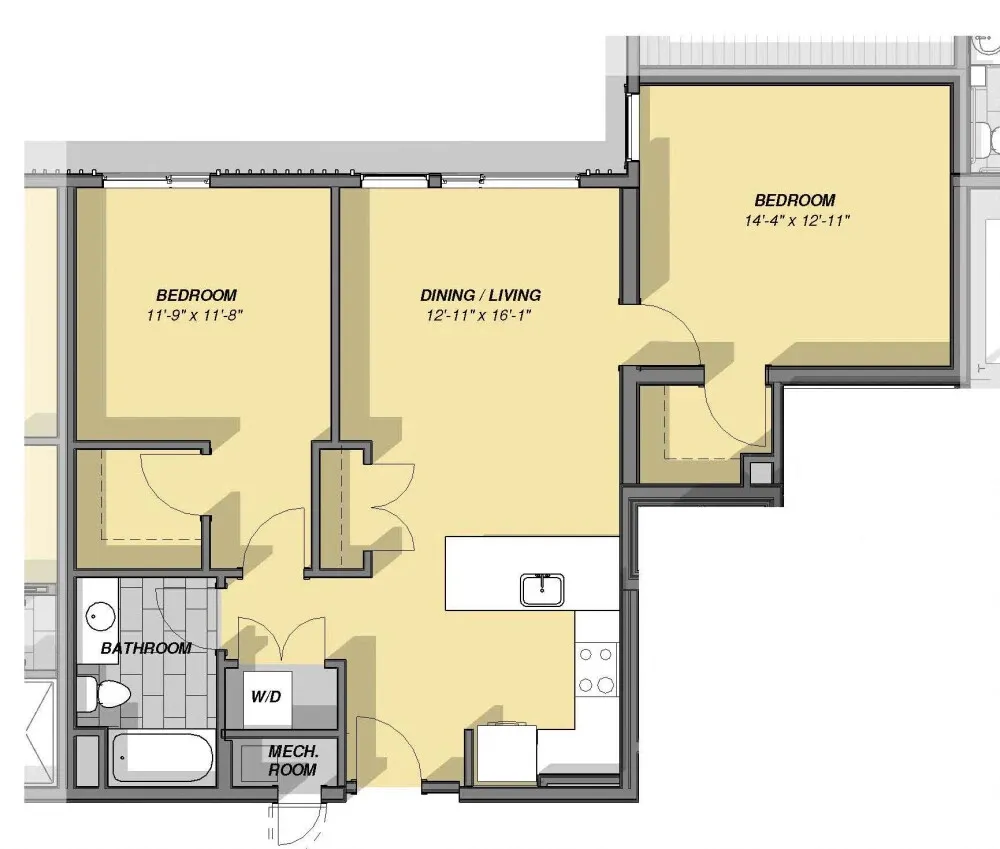 3 bed, 2 bath apartment for rent at 77 New St Unit 225, Neighborhood Nine — photo 40 of 67