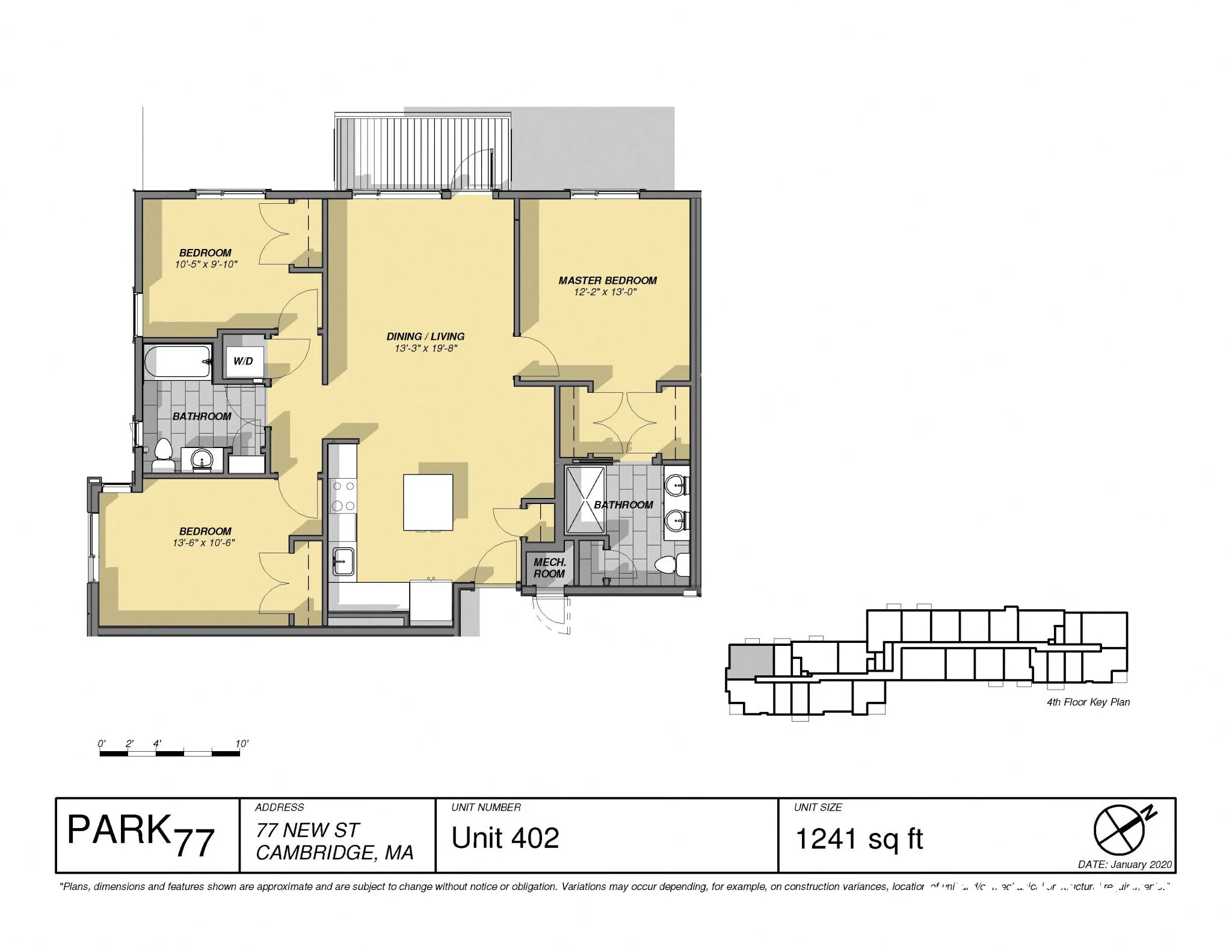 3 bed, 2 bath apartment for rent at 77 New St Unit 225, Neighborhood Nine — photo 4 of 67