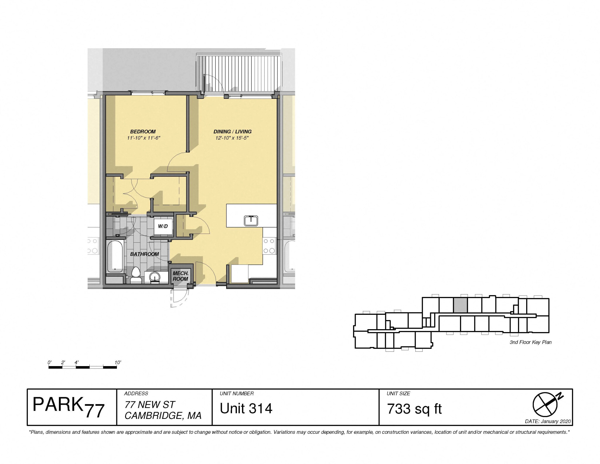 1 bed, 1 bath apartment for rent at 77 New St Unit B212, Neighborhood Nine — photo 16 of 17