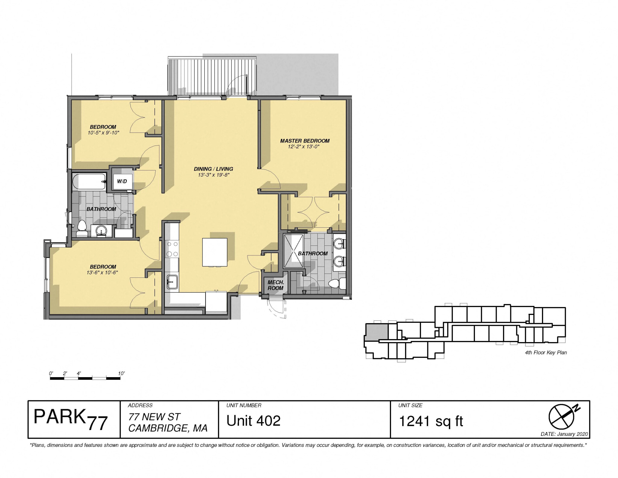 3 bed, 2 bath apartment for rent at 77 New St Unit C325, Neighborhood Nine — photo 4 of 36