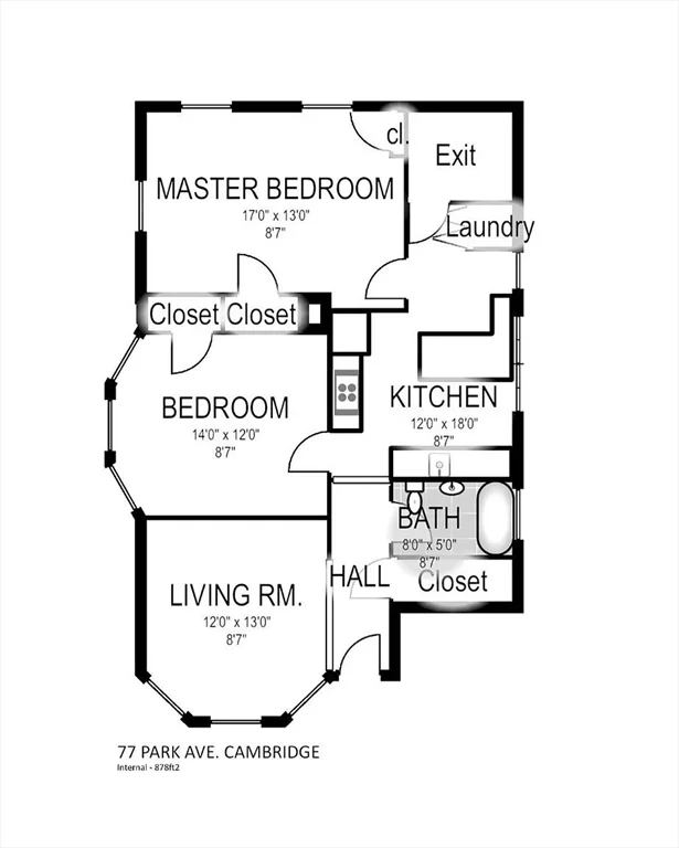2 bed, 1 bath apartment for rent at 77 Park Ave Unit 1, Cambridge — photo 28 of 28
