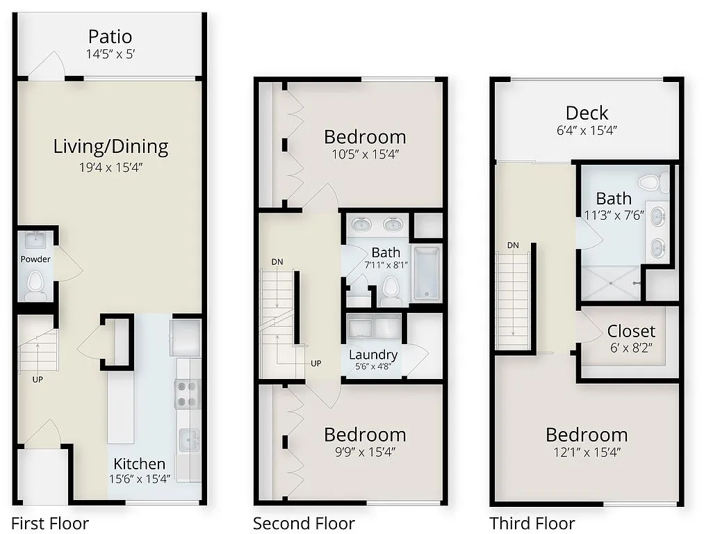 3 bed, 2.5 bath apartment for rent at 77 Village Way Unit T-016, Central Village — photo 2 of 6