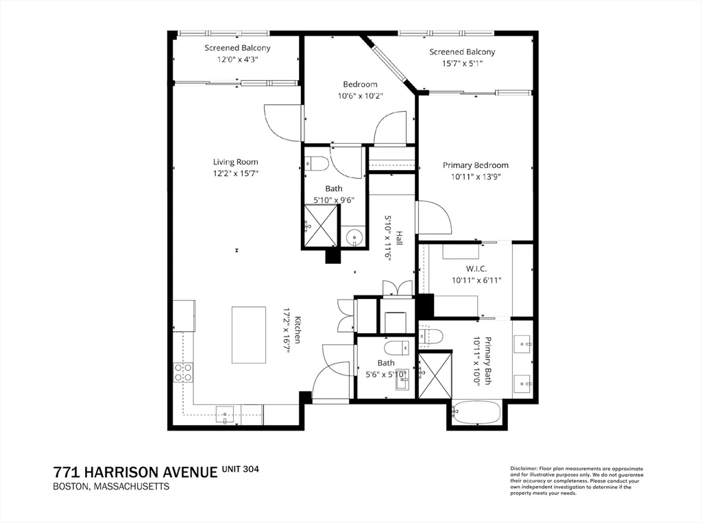2 bed, 2 bath apartment for rent at 771 Harrison Ave Unit 304, South End — photo 23 of 23