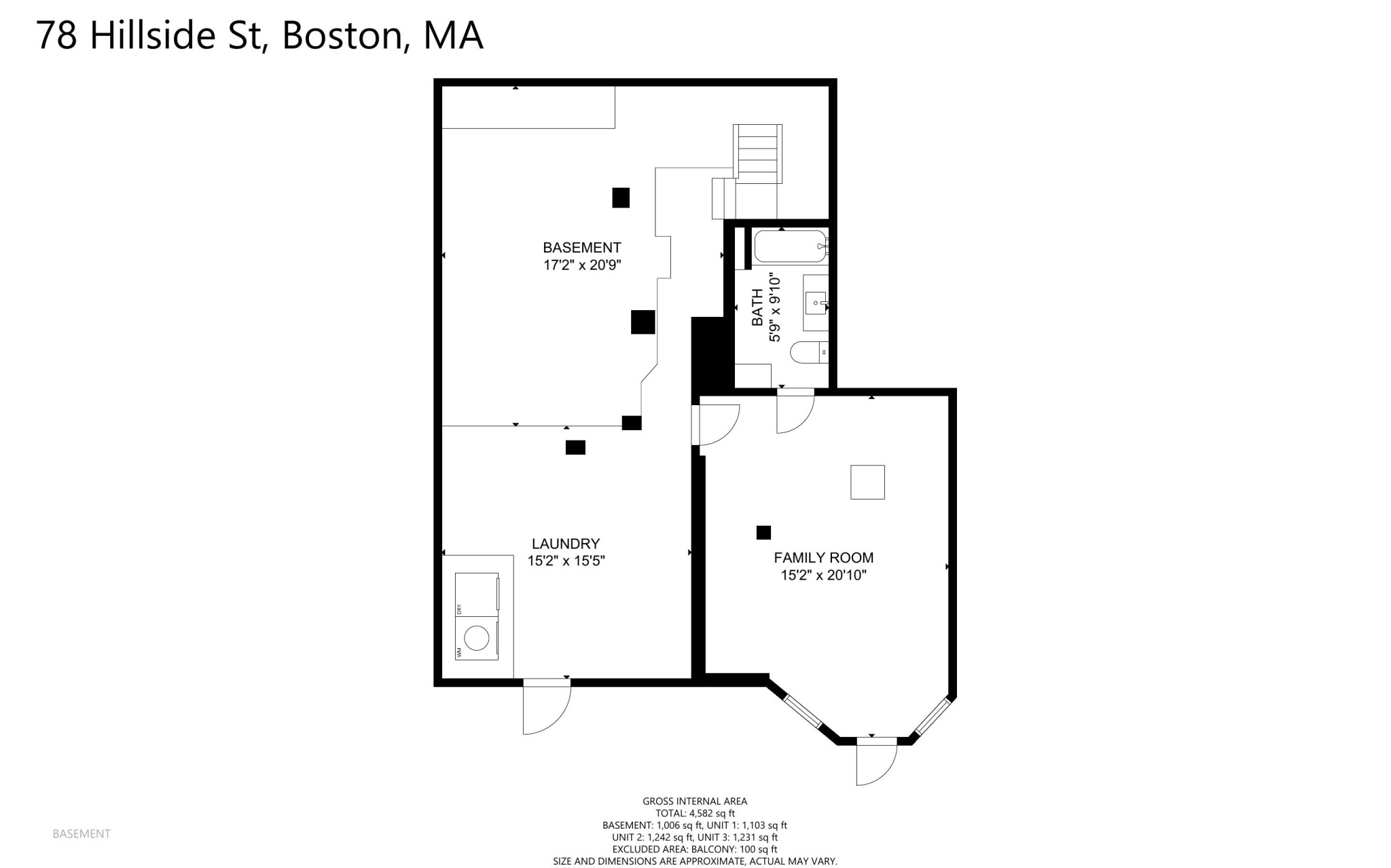4 bed, 1 bath apartment for rent at 78 Hillside St Unit 2, Mission Hill — photo 8 of 12