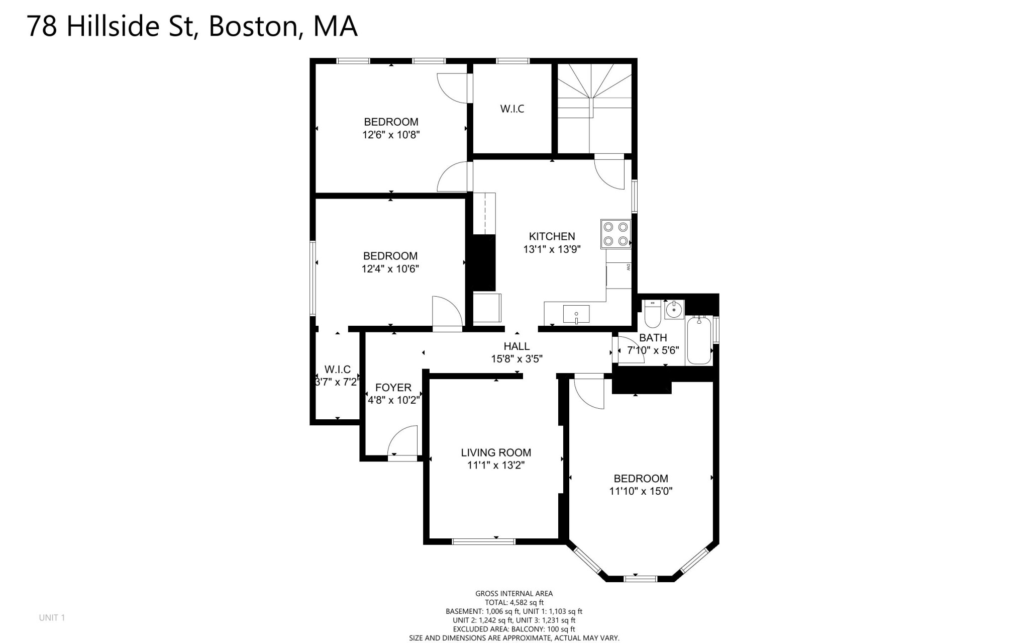 4 bed, 1 bath apartment for rent at 78 Hillside St Unit 2, Mission Hill — photo 12 of 12