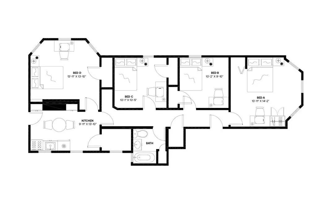 3 bed, 1 bath apartment for rent at 787 Columbia Rd Unit 1, Boston — photo 13 of 14