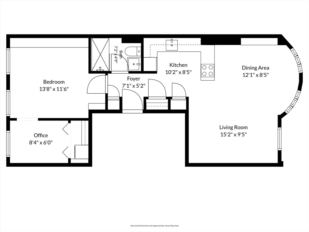 1 bed, 1 bath apartment for rent at 79 Montgomery St Unit 2, South End — photo 19 of 22