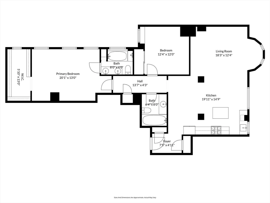 2 bed, 2 bath apartment for rent at 8 Garrison St Unit 104, Back Bay — photo 11 of 11
