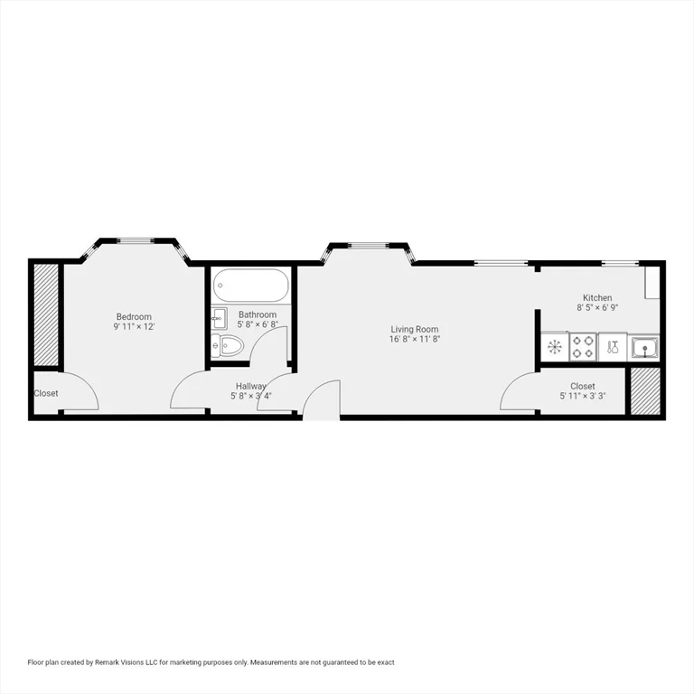 1 bed, 1 bath apartment for rent at 8 Garrison St Unit 710, Back Bay — photo 6 of 6