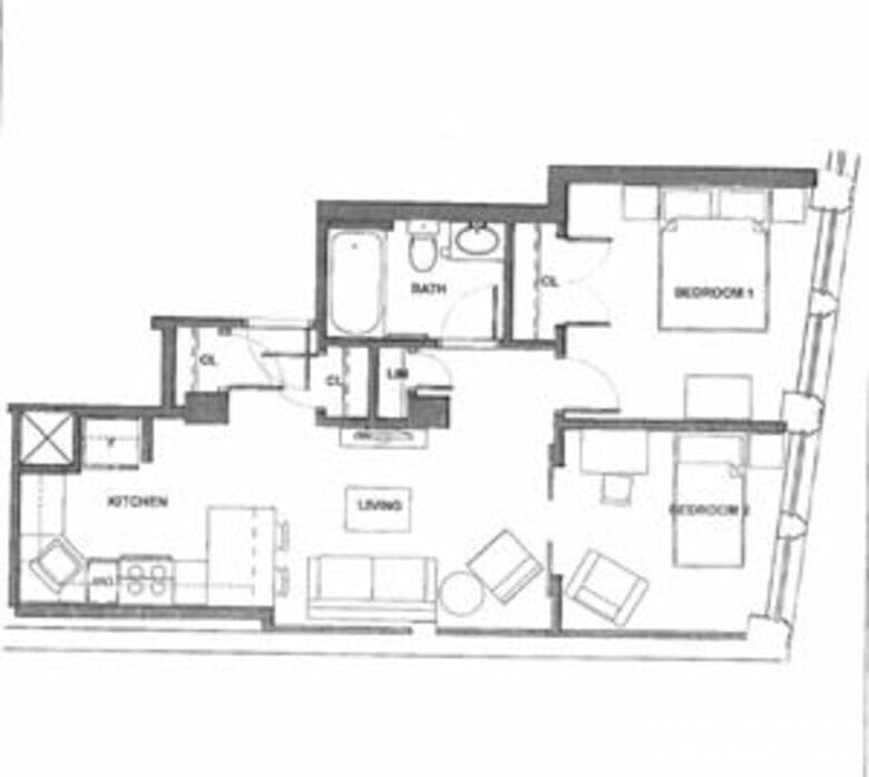 1 bed, 1 bath apartment for rent at 8 Winter St Unit 902, Midtown — photo 1 of 4