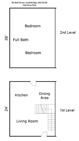 2 bed, 1 bath apartment for rent at 80 Wall St Unit Unit B, Globe Village — photo 16 of 16