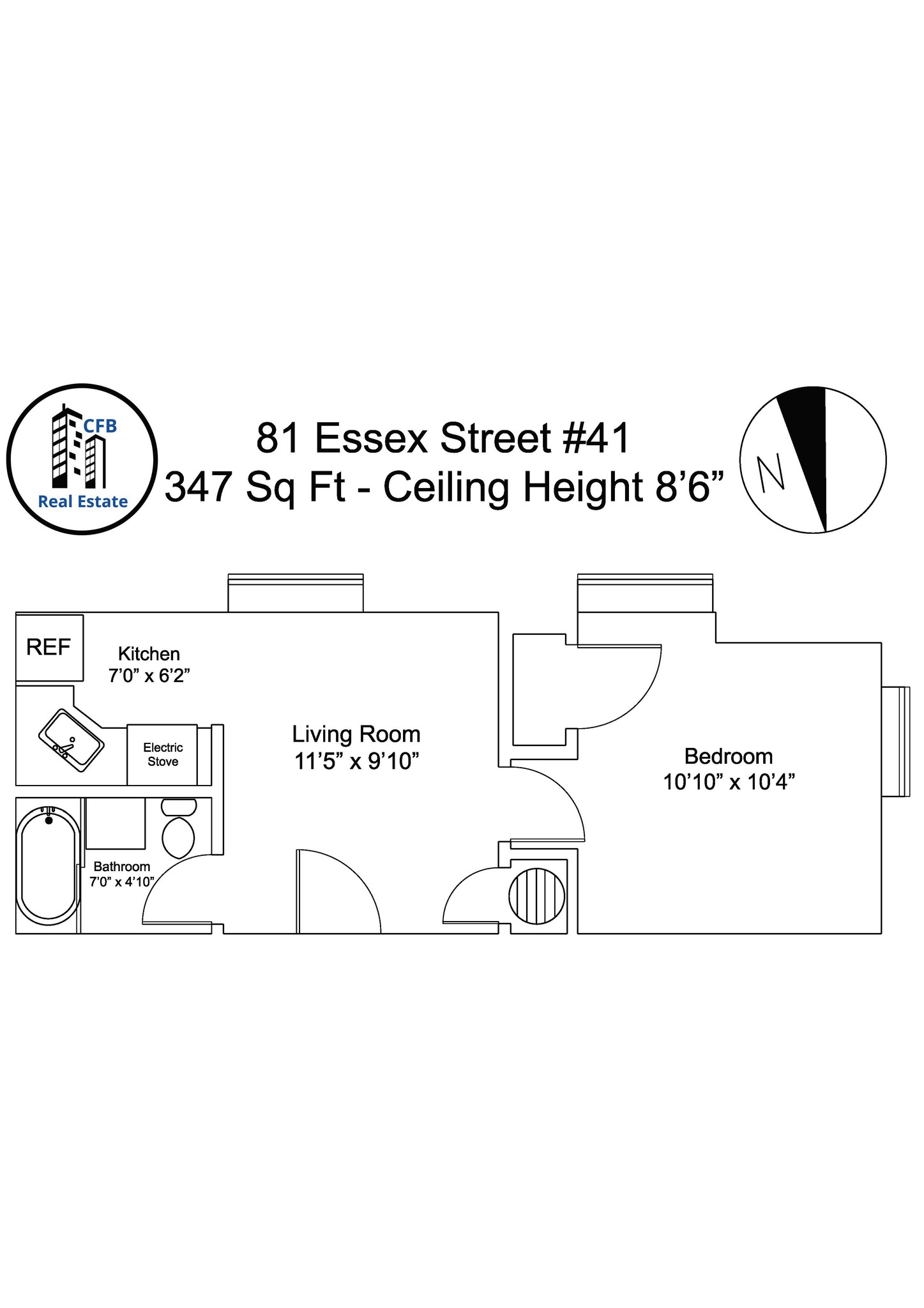 Studio bed, 1 bath apartment for rent at 81 Essex St Unit 41-CF, Chinatown — photo 11 of 11