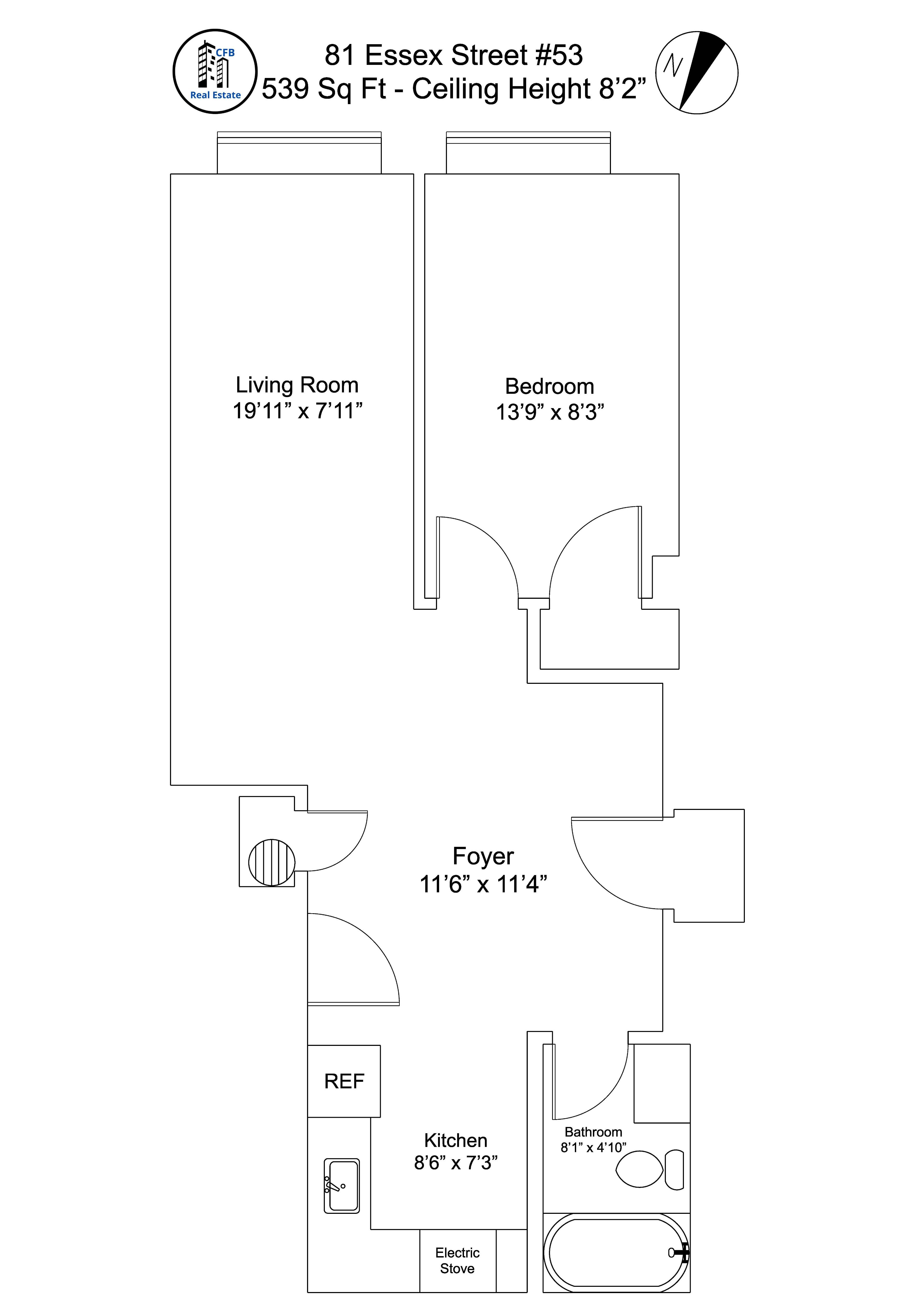 1 bed, 1 bath apartment for rent at 81 Essex St Unit 53-CF, Chinatown — photo 17 of 17