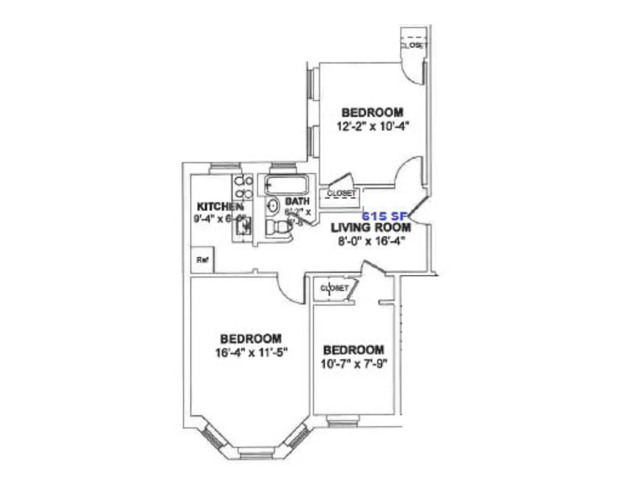 3 bed, 1 bath apartment for rent at 81 Park Dr Unit 1, Fenway — photo 18 of 22