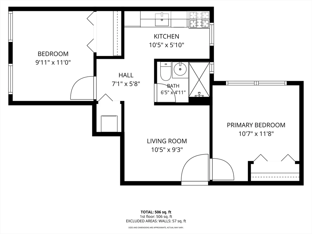 2 bed, 1 bath apartment for rent at 81 Park Dr Unit 25, Fenway — photo 11 of 17
