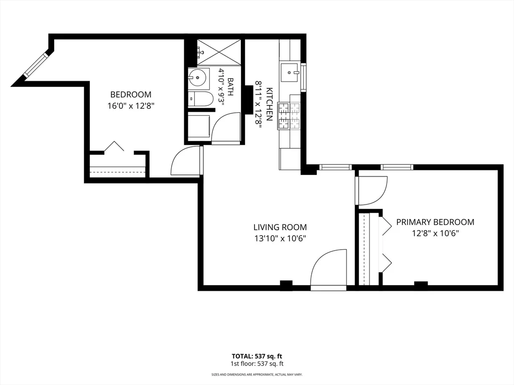 2 bed, 1 bath apartment for rent at 81 Park Dr Unit B, Fenway — photo 9 of 15