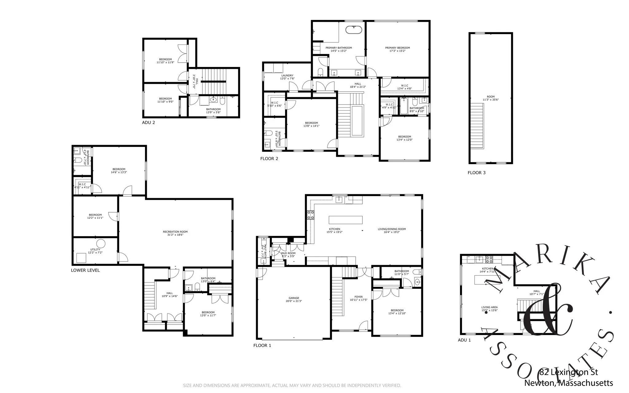 6 bed, 6.5 bath apartment for rent at 82 Lexington St Unit 82, Auburndale — photo 37 of 37