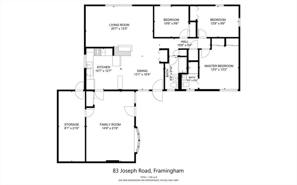 3 bed, 2 bath apartment for rent at 83 Joseph Rd, Saxonville — photo 21 of 21