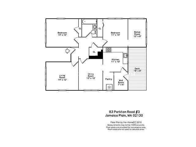 3 bed, 1 bath apartment for rent at 83 Parkton Rd Unit 2, Jamaica Plain — photo 14 of 14