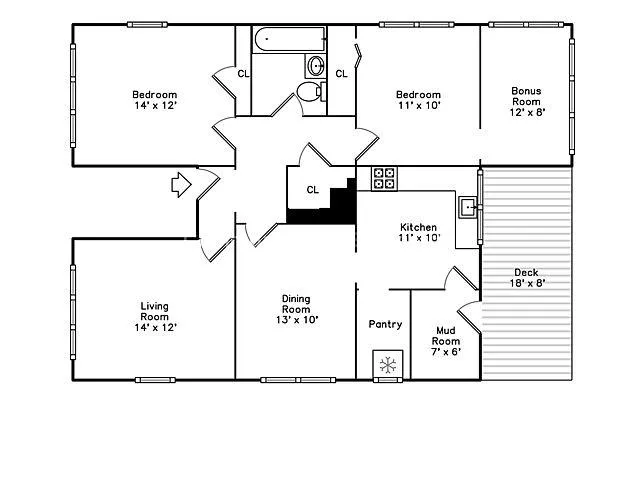 3 bed, 1 bath apartment for rent at 83 Parkton Rd Unit 2, Jamaica Plain — photo 13 of 14