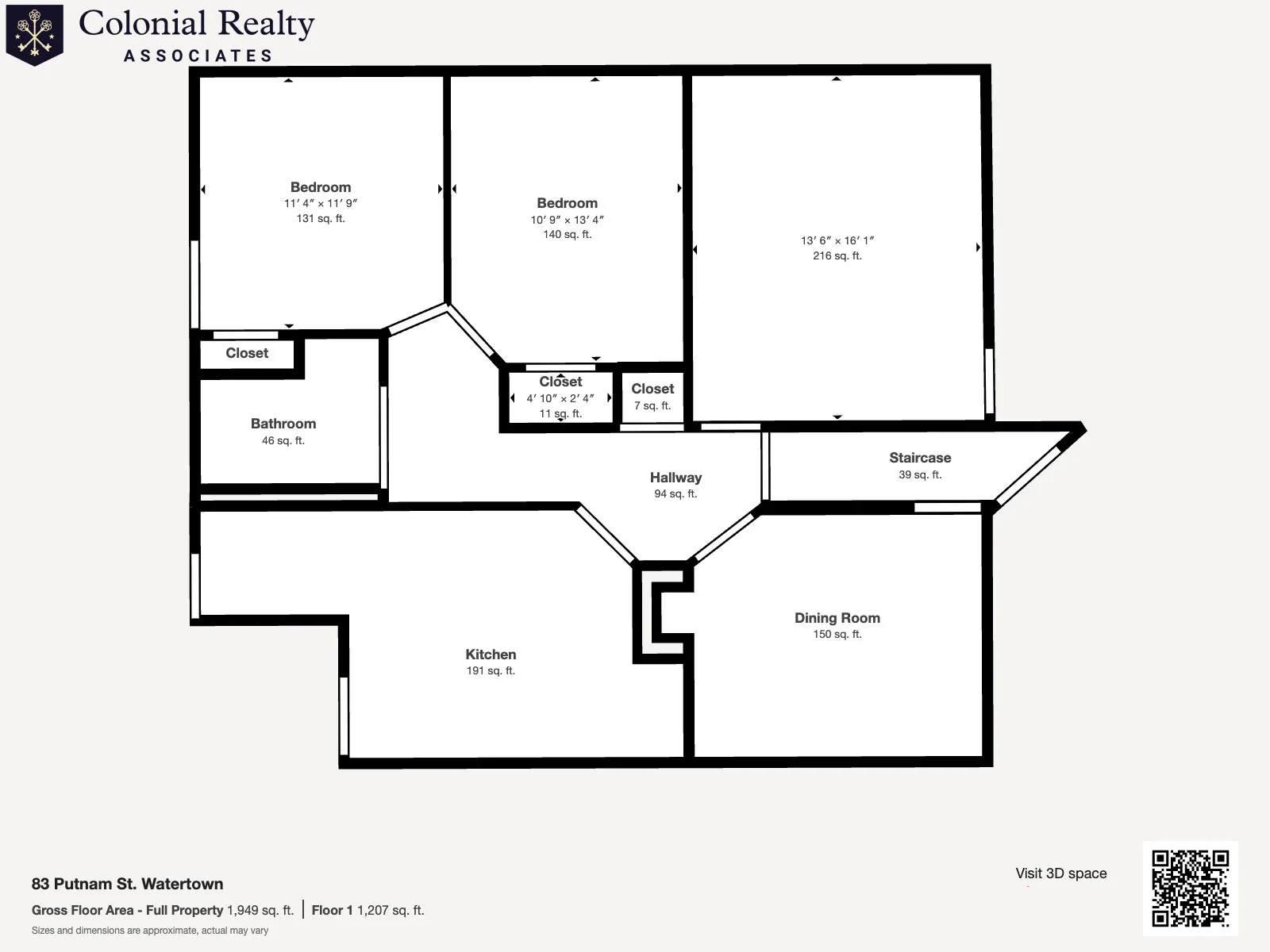 3 bed, 2 bath apartment for rent at 83 Putnam St, East Watertown — photo 40 of 50
