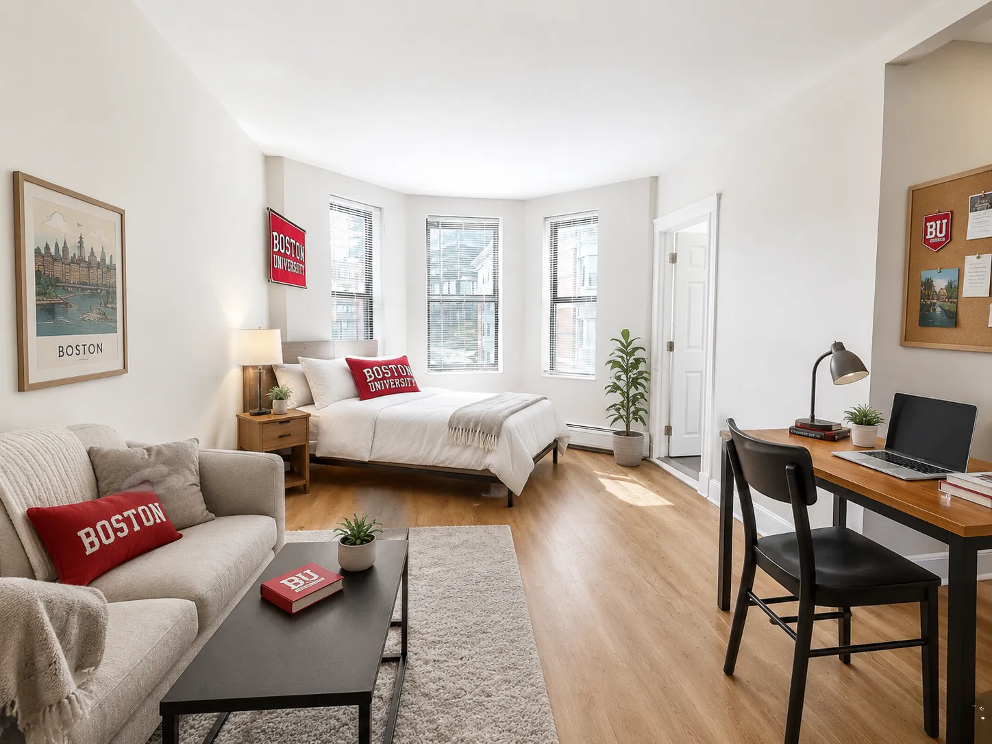Studio bed, 1 bath apartment for rent at 833 Beacon St Unit 205, Fenway — photo 1 of 11