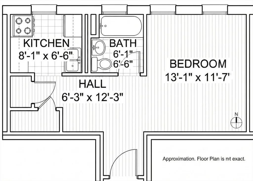 Studio bed, 1 bath apartment for rent at 85 Park Dr Unit 15, Fenway — photo 5 of 5