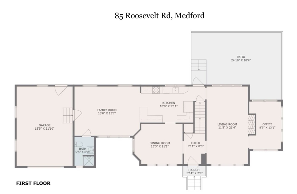 3 bed, 2 bath apartment for rent at 85 Roosevelt Rd, Medford — photo 35 of 36