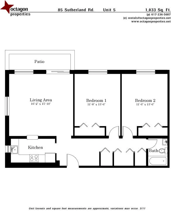 2 bed, 1 bath apartment for rent at 85 Sutherland Rd Unit 5, Brighton — photo 17 of 17