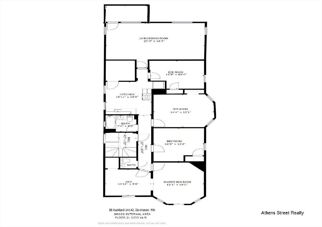 4 bed, 2 bath apartment for rent at 88 Auckland St Unit 2, Dorchester — photo 36 of 36