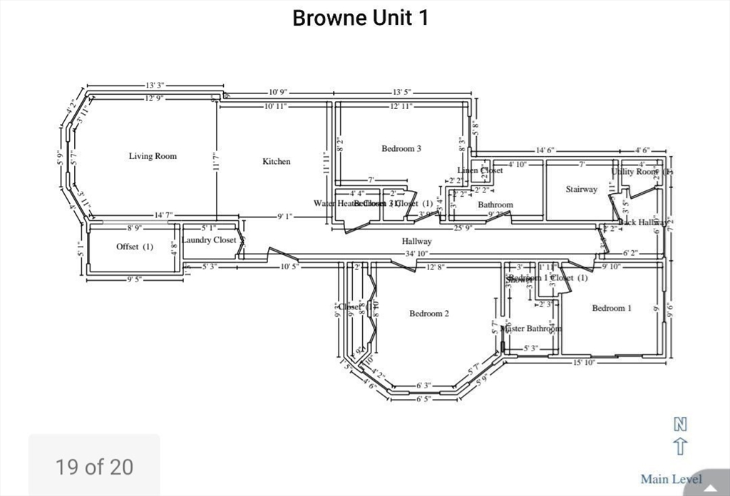 3 bed, 2 bath apartment for rent at 88 Browne St Unit 1, Brookline — photo 12 of 13