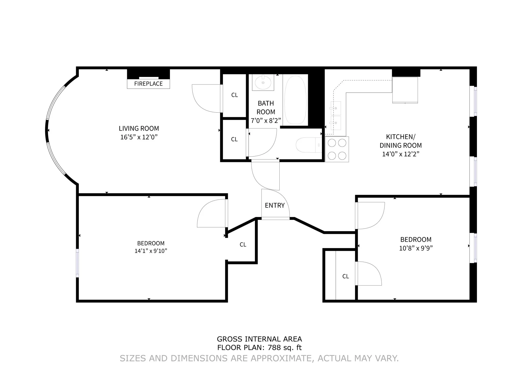 2 bed, 1 bath apartment for rent at 88 Hammond St Unit 88#8, Roxbury — photo 13 of 13