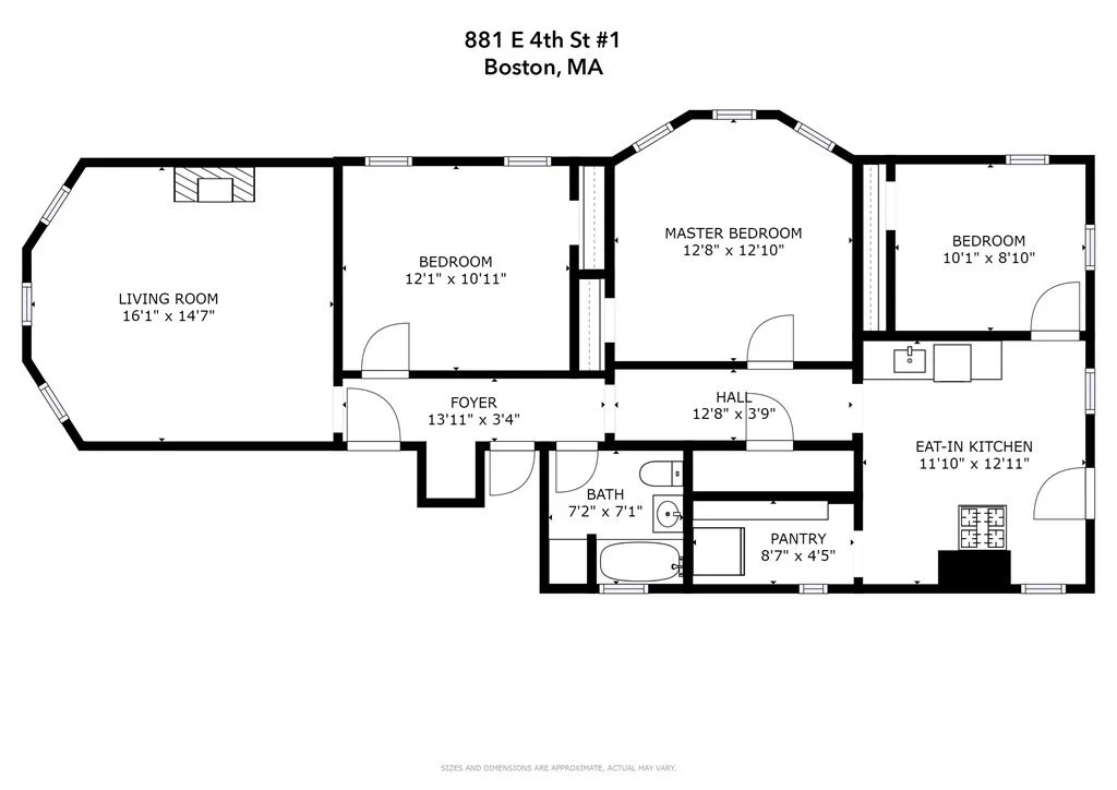 3 bed, 1 bath apartment for rent at 881 E 4th Unit 1, South Boston — photo 16 of 16
