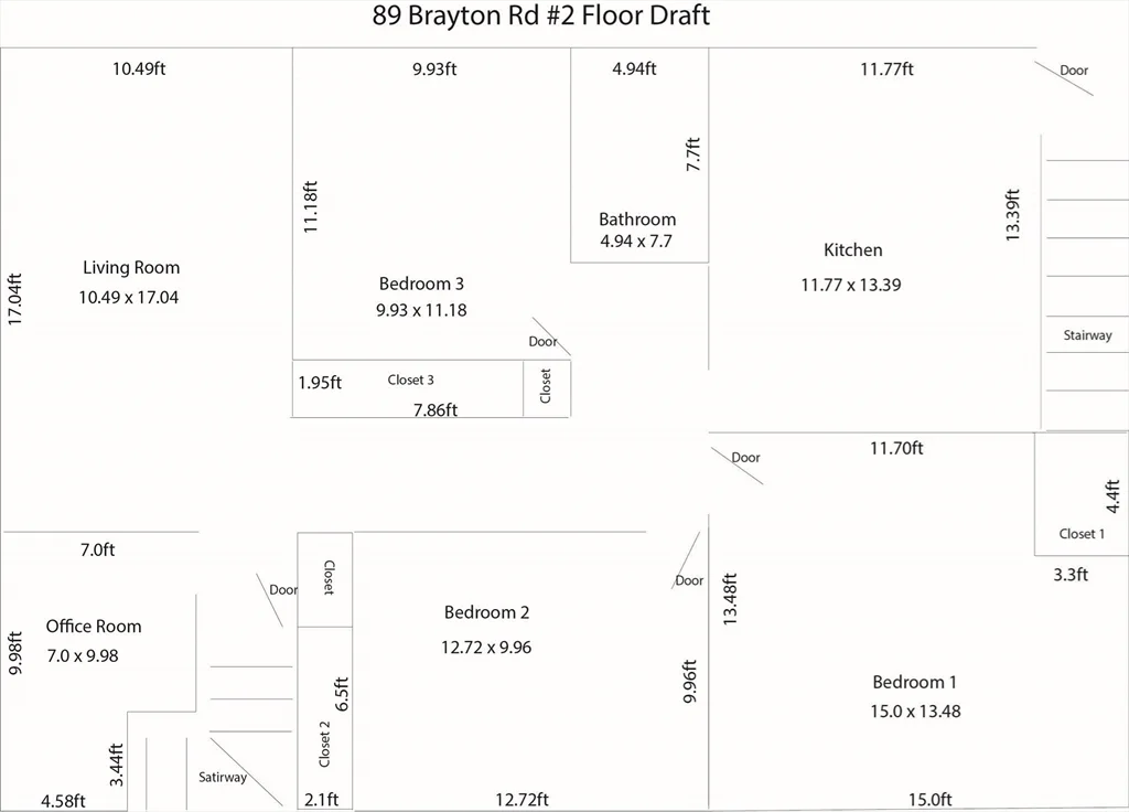 3 bed, 1 bath apartment for rent at 89 Brayton Rd Unit 2, Brighton — photo 33 of 33