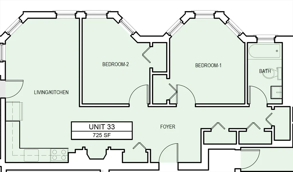 2 bed, 1 bath apartment for rent at 9 Dana St Unit 43, Mid-Cambridge — photo 15 of 15