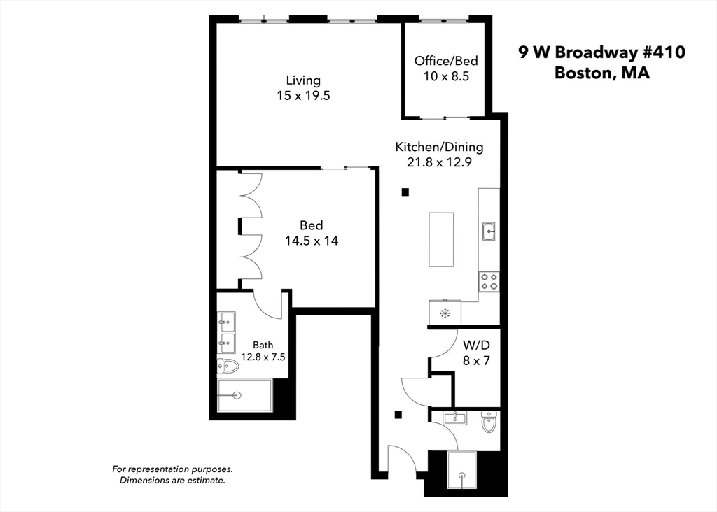 2 bed, 2 bath apartment for rent at 9 W Broadway Unit 410, South Boston — photo 26 of 26