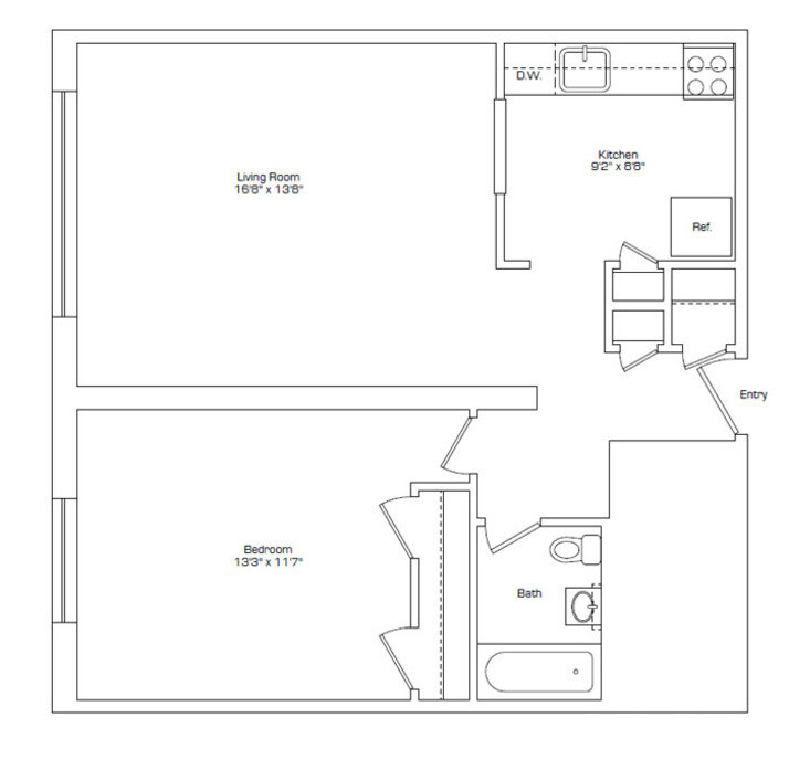 1 bed, 1 bath apartment for rent at 90 Gardner St Unit 36, Allston — photo 6 of 7