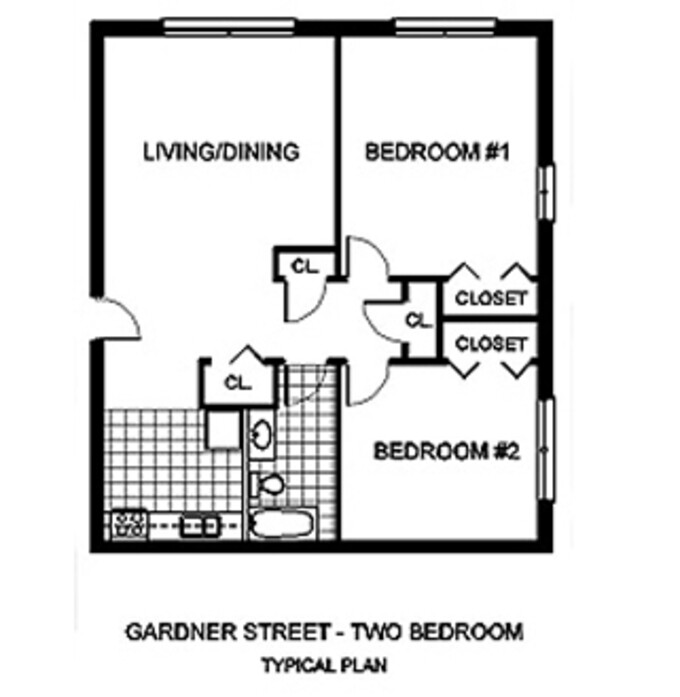 2 bed, 1 bath apartment for rent at 90 Gardner St Unit 8B, Allston
