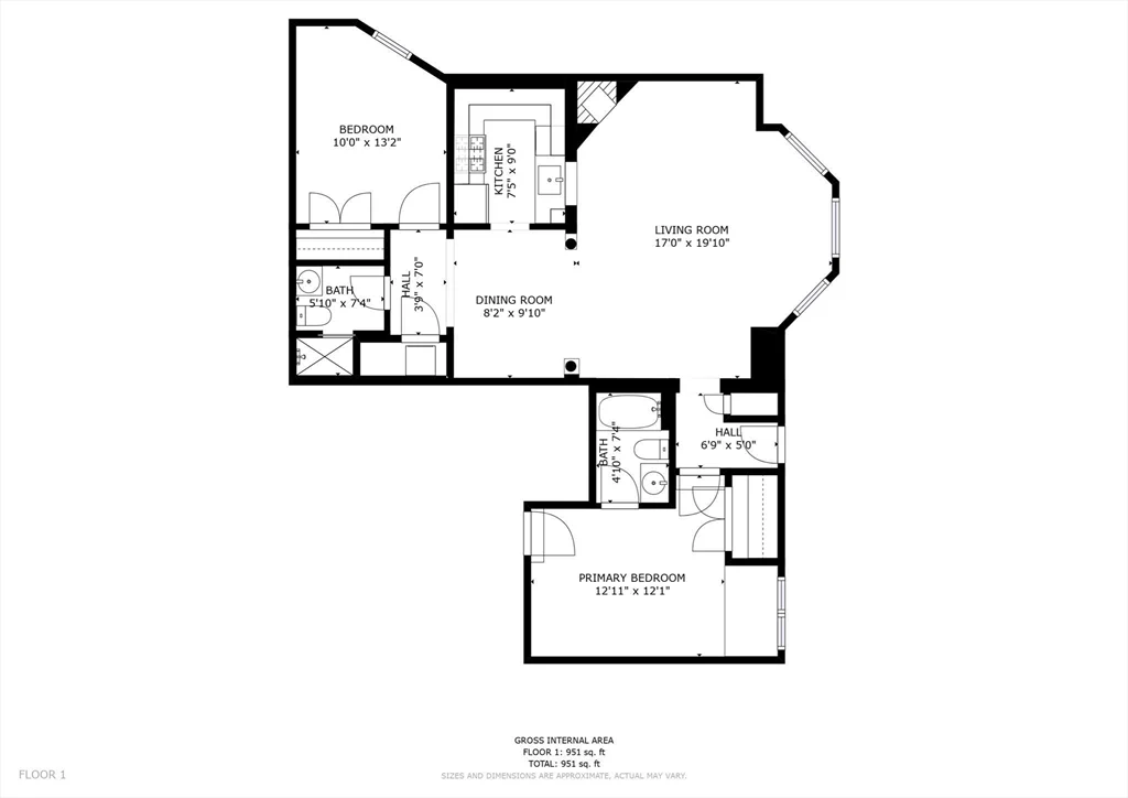 2 bed, 2 bath apartment for rent at 90 Marlborough Unit 1, Back Bay — photo 17 of 18