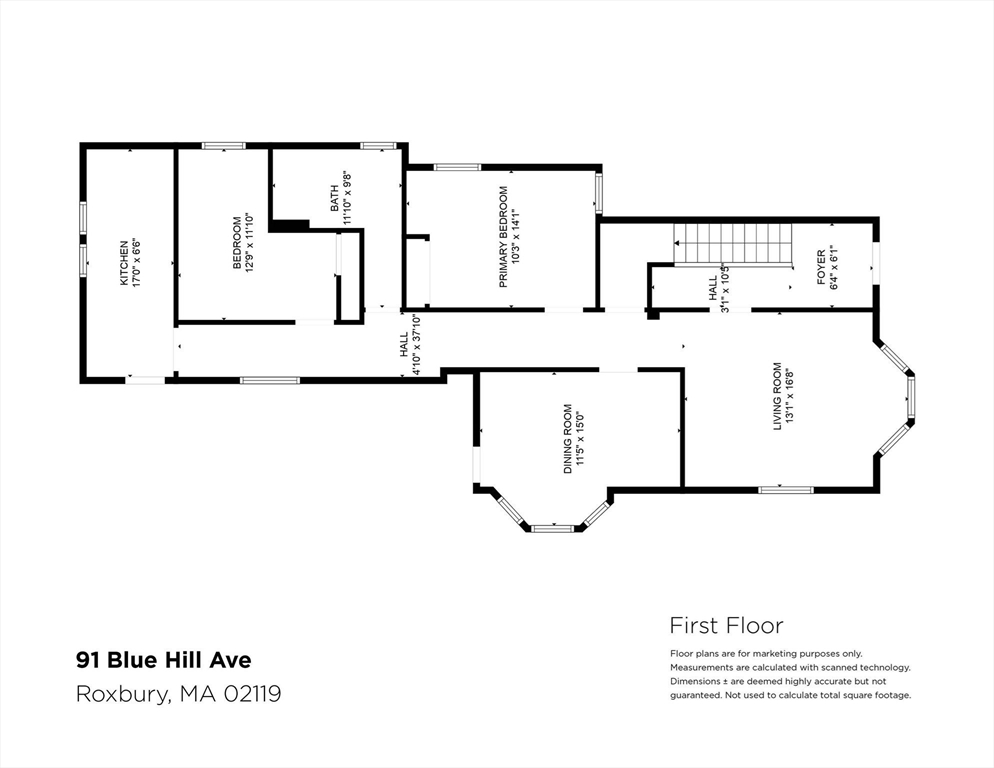 3 bed, 1 bath apartment for rent at 91 Blue Hill Ave Unit 1, Boston — photo 13 of 13